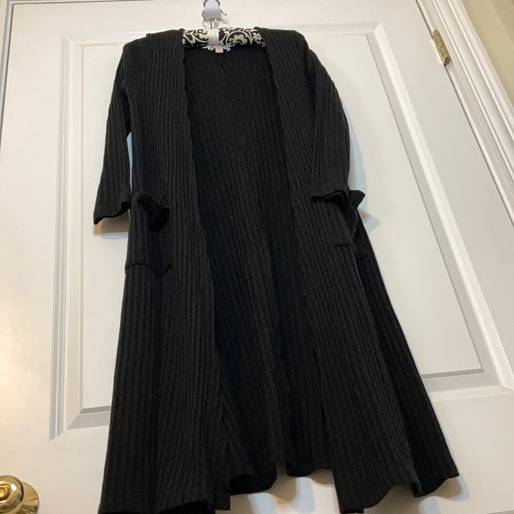 Lularoe long black sweater